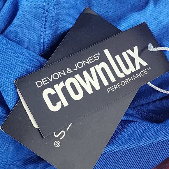 Devon and Jones French Blue Crownlux Performance Style DG20W Polo Work Top Sz M - Picture 14 of 16